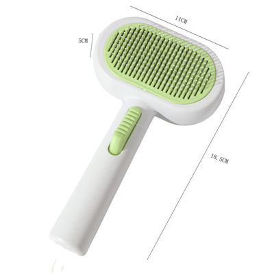 Good price Professional Double-Sided Self-Cleaning Pet Grooming Brush – Orange, White, Purple | 18.5115CM ABS Pet Deshedding Comb for Dogs & Cats | Wholesale Pet Supplies for Retailers & Wholesalers online