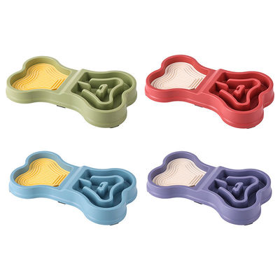 Good price Bone-Shaped Slow Feeder Dog Bowl | Anti-Slip Pet Puzzle Bowl for Healthy Eating | PP Material Lick Mat & Interactive Feeding Mat for Dogs and Cats | 34.7cm Large online