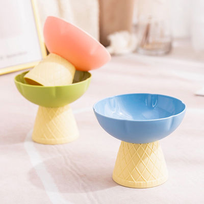 Good price Korean Ice Cream Pet Bowl | Elevated Cat Feeding Dish 13cm | Ergonomic Raised Pet Bowl | Anti-Cervical Protection Design | Aesthetic Pet Dining Bowl for Cats & Small Dogs online