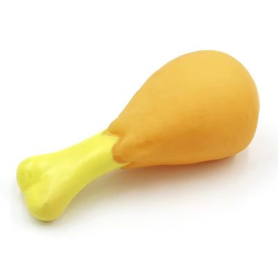 Good price Realistic Food-Themed Squeaky Toy - Drumstick Design for Puppies and Small Dogs online